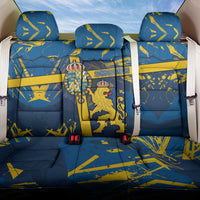 Sweden Back Car Seat Cover Coat Of Arms Unique Style - Wonder Print Shop