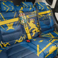 Sweden Back Car Seat Cover Coat Of Arms Unique Style - Wonder Print Shop