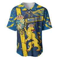 Personalized Sweden Baseball Jersey Coat Of Arms Unique Style - Wonder Print Shop