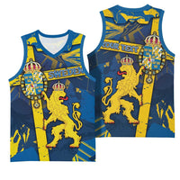 Personalized Sweden Basketball Jersey Coat Of Arms Unique Style - Wonder Print Shop