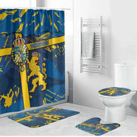 Sweden Bathroom Set Coat Of Arms Unique Style - Wonder Print Shop