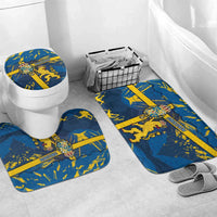 Sweden Bathroom Set Coat Of Arms Unique Style - Wonder Print Shop