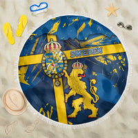 Sweden Beach Blanket Coat Of Arms Unique Style - Wonder Print Shop