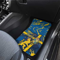 Sweden Car Mats Coat Of Arms Unique Style - Wonder Print Shop