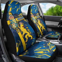 Sweden Car Seat Cover Coat Of Arms Unique Style - Wonder Print Shop