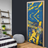 Sweden Door Cover Coat Of Arms Unique Style - Wonder Print Shop