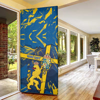 Sweden Door Cover Coat Of Arms Unique Style - Wonder Print Shop