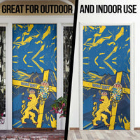 Sweden Door Cover Coat Of Arms Unique Style - Wonder Print Shop