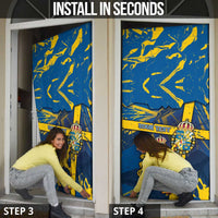 Sweden Door Cover Coat Of Arms Unique Style - Wonder Print Shop