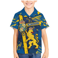 Personalized Sweden Family Matching Mermaid Dress and Hawaiian Shirt Coat Of Arms Unique Style - Wonder Print Shop