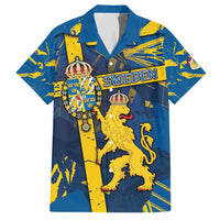 Personalized Sweden Hawaiian Shirt Coat Of Arms Unique Style - Wonder Print Shop