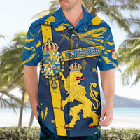 Personalized Sweden Hawaiian Shirt Coat Of Arms Unique Style - Wonder Print Shop