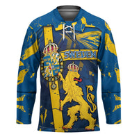 Personalized Sweden Hockey Jersey Coat Of Arms Unique Style - Wonder Print Shop