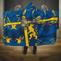 Sweden Hooded Blanket Coat Of Arms Unique Style - Wonder Print Shop
