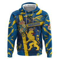 Personalized Sweden Hoodie Coat Of Arms Unique Style - Wonder Print Shop