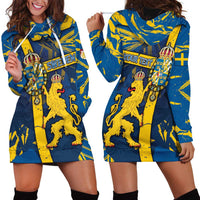 Personalized Sweden Hoodie Dress Coat Of Arms Unique Style - Wonder Print Shop