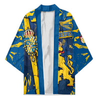 Personalized Sweden Kimono Coat Of Arms Unique Style - Wonder Print Shop