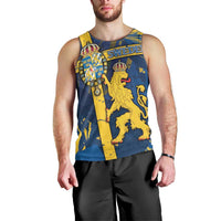 Personalized Sweden Men Tank Top Coat Of Arms Unique Style - Wonder Print Shop