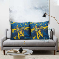 Sweden Pillow Cover Coat Of Arms Unique Style - Wonder Print Shop
