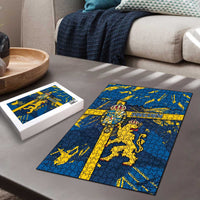 Sweden Puzzle Coat Of Arms Unique Style - Wonder Print Shop