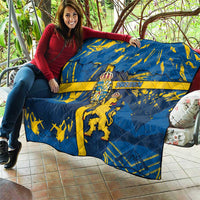 Sweden Quilt Coat Of Arms Unique Style - Wonder Print Shop