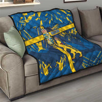 Sweden Quilt Coat Of Arms Unique Style - Wonder Print Shop