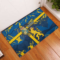 Sweden Rubber Doormat Coat Of Arms Unique Style - Wonder Print Shop