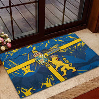 Sweden Rubber Doormat Coat Of Arms Unique Style - Wonder Print Shop