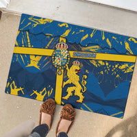 Sweden Rubber Doormat Coat Of Arms Unique Style - Wonder Print Shop