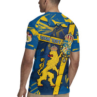 Personalized Sweden Rugby Jersey Coat Of Arms Unique Style - Wonder Print Shop