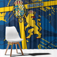 Sweden Window Curtain Coat Of Arms Unique Style - Wonder Print Shop