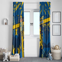 Sweden Window Curtain Coat Of Arms Unique Style - Wonder Print Shop