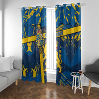 Sweden Window Curtain Coat Of Arms Unique Style - Wonder Print Shop