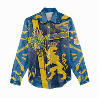 Personalized Sweden Women Casual Shirt Coat Of Arms Unique Style - Wonder Print Shop
