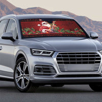 Guitar Christmas Auto Sun Shade Rocking Santa - Wonder Print Shop
