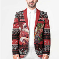 Guitar Christmas Blazer Rocking Santa - Wonder Print Shop