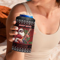 Guitar Christmas 4 in 1 Can Cooler Tumbler Rocking Santa - Wonder Print Shop