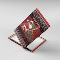 Guitar Christmas Canvas Wall Art Rocking Santa - Wonder Print Shop