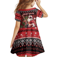 Guitar Christmas Family Matching Puletasi and Hawaiian Shirt Rocking Santa - Wonder Print Shop