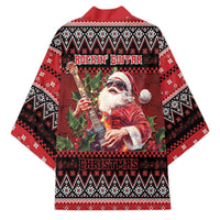 Guitar Christmas Kimono Rocking Santa - Wonder Print Shop