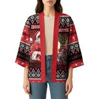 Guitar Christmas Kimono Rocking Santa - Wonder Print Shop