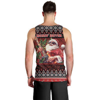 Guitar Christmas Men Tank Top Rocking Santa - Wonder Print Shop