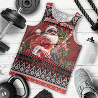 Guitar Christmas Men Tank Top Rocking Santa - Wonder Print Shop