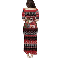 Guitar Christmas Puletasi Rocking Santa - Wonder Print Shop