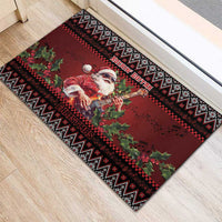 Guitar Christmas Rubber Doormat Rocking Santa - Wonder Print Shop