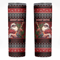 Guitar Christmas Skinny Tumbler Rocking Santa - Wonder Print Shop