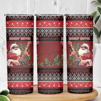 Guitar Christmas Skinny Tumbler Rocking Santa - Wonder Print Shop