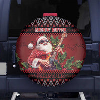 Guitar Christmas Spare Tire Cover Rocking Santa - Wonder Print Shop