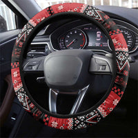 Guitar Christmas Steering Wheel Cover Rocking Santa - Wonder Print Shop