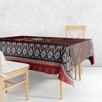 Guitar Christmas Tablecloth Rocking Santa - Wonder Print Shop